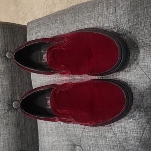 Vans velvet slip-ons
